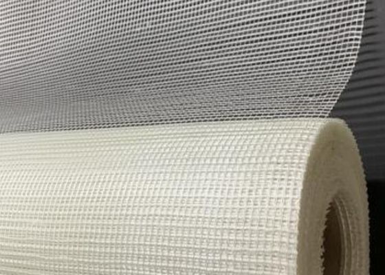 Yüksek Sıcaklık Fiberglas Hasır Düz 60g 4x4mesh'e Beyaz Direnç
