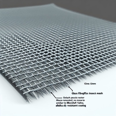 Alkali Dayanımlı Fiberglas Sineklik Teli 12mm×12mm Düz Dokuma