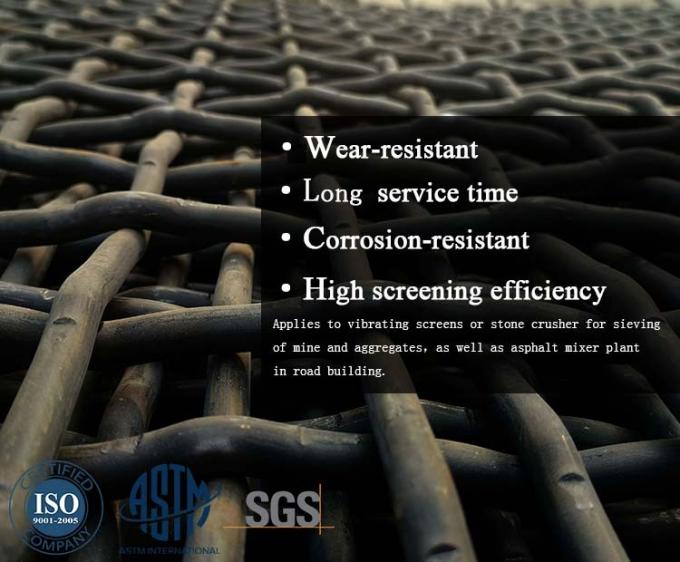 12.7mm 304 Paslanmaz Çelik Kıvrımlı Hasır Ekran Ağır Hizmet 1