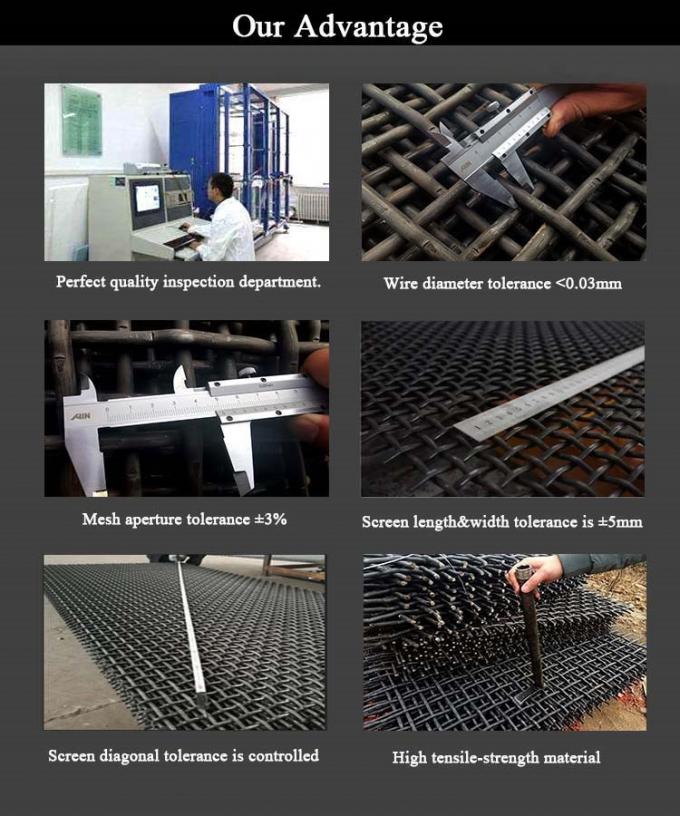 12.7mm 304 Paslanmaz Çelik Kıvrımlı Hasır Ekran Ağır Hizmet 2