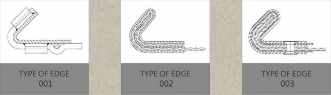 Korozyon Önleyici 304L Paslanmaz Çelik Kıvrımlı Hasır 100 Mikron 12.7mm Delik Ağır Hizmet Tipi 4